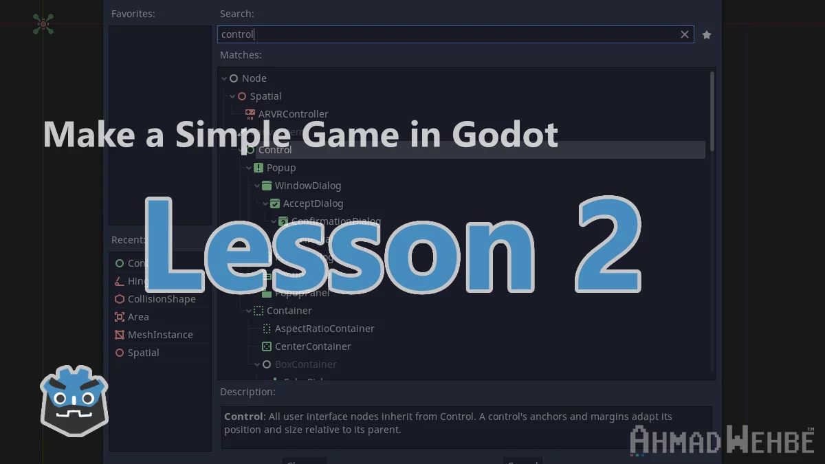 Make a Simple Game in Godot – Lesson 2